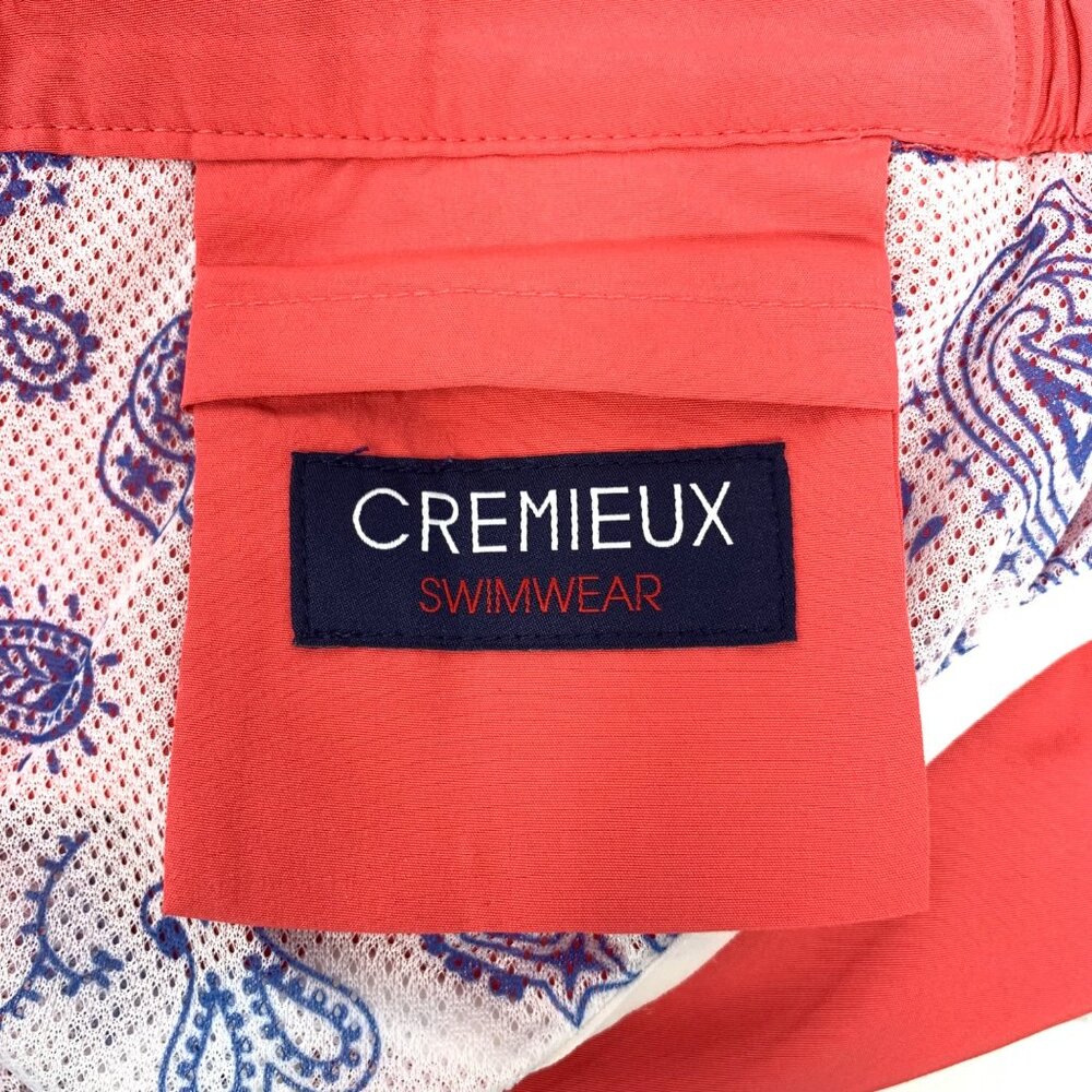 Daniel Cremieux Red/Orange Mesh Lined Men's Swimwear Size Medium - Picture 5 of 9